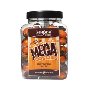 Chocolate Orange 50 Lollies Per Jar