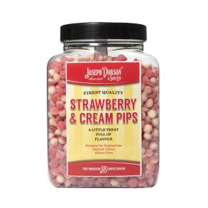 Strawberry & Cream Pips 1.50kg Medium Jar