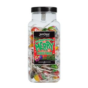 Christmas Assorted Wrapped Lollies 70 Per Large Jar