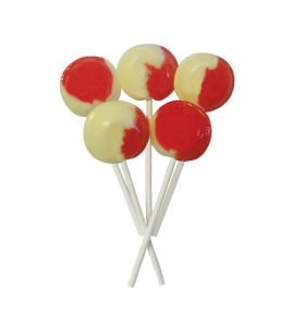Strawberry & Cream 5 Lollies Per Bag