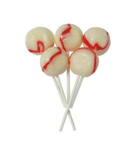 Raspberry Ripple 5 Lollies Per Bag