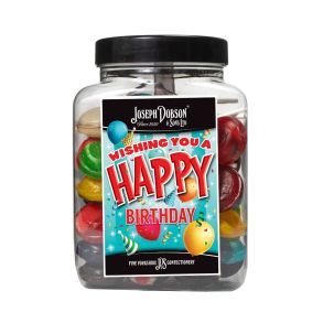 Happy Birthday 50 Lollies Per Medium Jar