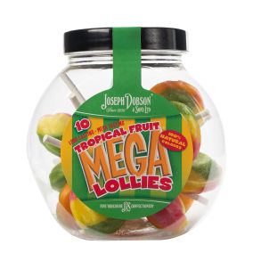 Tropical Fruit 10 Lollies Per Jar