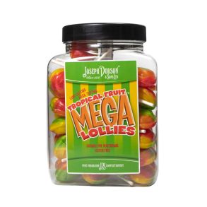 Tropical Fruit 50 Lollies Per Jar