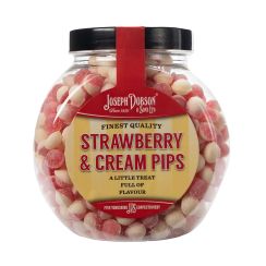 Strawberry & Cream Pips 400g Small Jar